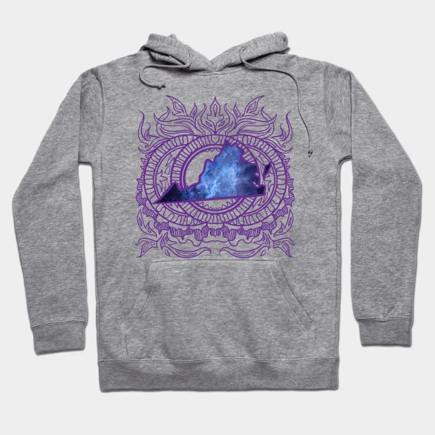 Virginia Mandala Hoodie by Manfish Inc.